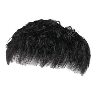 假发男士短发全真人发丝头顶补发片贴片烫发栗子头顶韩版隐形无痕