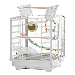 鸟笼别墅鹦鹉笼子家用豪华大号玄凤虎皮牡丹专用笼横丝防溅易清理