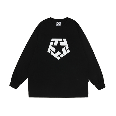 TRIBALTSTAR基础LOGO长袖T恤
