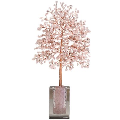 【小红薯爆款推荐】粉水晶树摆件