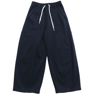 鹿与飞鸟“暖冬脚本”含莱赛尔&绵羊毛 微弯刀形三色休闲卫裤7182