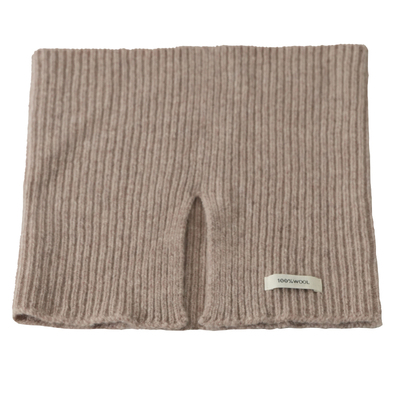 纯羊毛围脖开叉设计韩版女配大衣