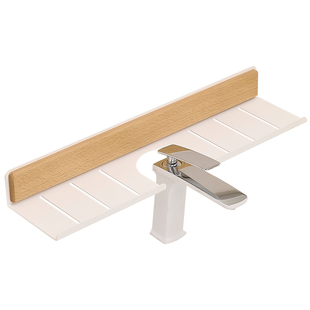 卫生间洗手台镜前置物架洗漱台免打孔洗脸台厕所壁挂水龙头收纳架