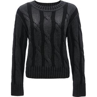 【ONLY奥莱】春季新款慵懒风复古设计感宽松条纹针织衫女