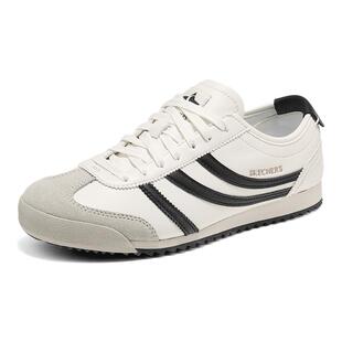 斯凯奇2026春季女款新款德训鞋经典复古休闲板鞋橡胶底低帮小白鞋