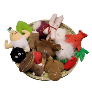 哈一代玩具中药铺本潮纲目文创玩偶包包挂件钥匙扣毛绒娃娃小公仔