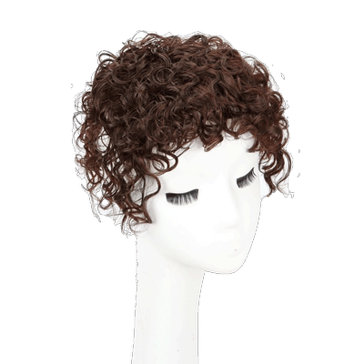中老年妈妈洋气羊毛小卷真发假发
