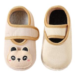 宝宝地板袜春秋室内防滑隔凉魔术贴婴儿童软底学步鞋早教袜套夏季