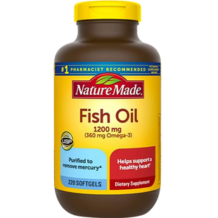 美国NatureMade天维美高纯度深海鱼油omega3软胶囊中老年记忆力