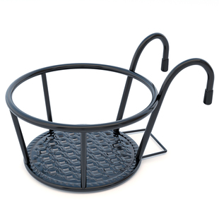 阳台悬挂花架置物架窗台护栏栏杆花盆架挂架挂式铁艺花篮托架架子