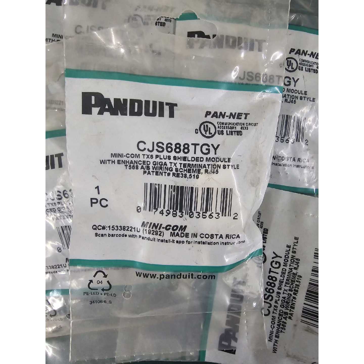 议价可维修原厂正品泛达Panduit超六类屏蔽模块MINICOM