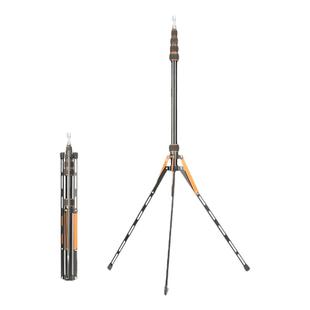 新品摄影灯架支架LS-255三脚架闪光灯2.2米铝合金便携折叠伸缩架手机LED灯户外通用单反相机常亮灯直播三角架