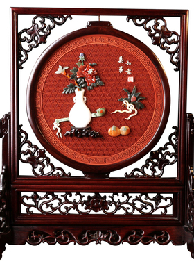 结婚生日礼品商务台屏扬州漆器厂