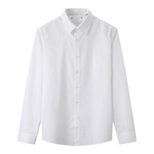 高货一线品牌剪牌男装白衬衫上班工作服修身白色商务正装长袖衬衣
