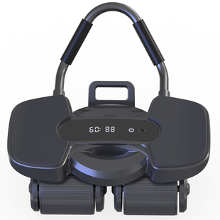 乔森健腹轮四轮回弹卷腹男女士家用健身腹肌训练器练肚子神器静音