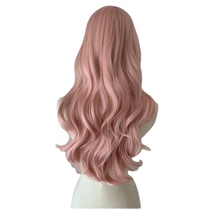 喵喵岛lolita粉色假发女全头套式甜美萝莉自然长卷发全头套假发