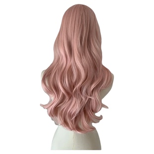 喵喵岛lolita粉色假发女全头套式甜美萝莉自然长卷发全头套假发