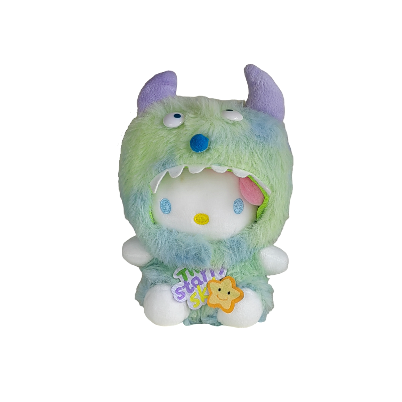 正版HelloKitty包包挂件怪兽款可爱毛绒玩偶公仔凯蒂猫钥匙扣礼物