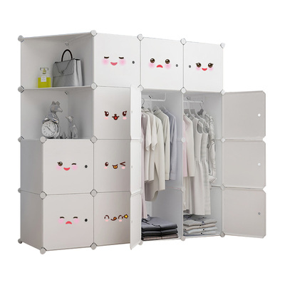 衣柜简易挂衣橱出租房卧室收纳