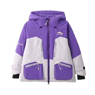 半度闲女童羽绒服中大童25新款儿童冬季加厚白鸭绒外套