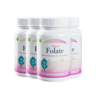 【自营】4瓶装 信心康乐400mcg活性叶酸孕妇叶酸孕前孕早期营养