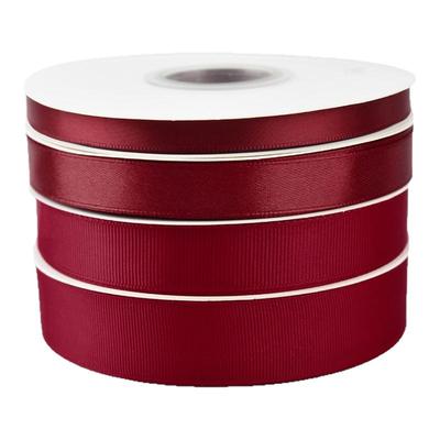 新年酒红色丝带包装蛋糕装饰绸带