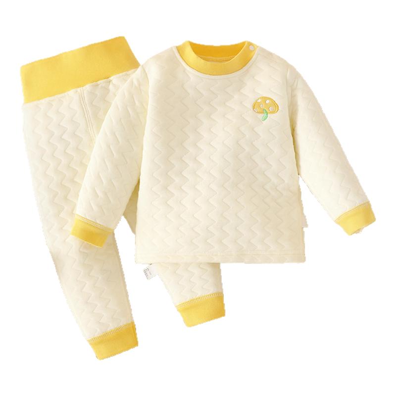 秋冬宝宝秋衣裤夹棉保暖棉服
