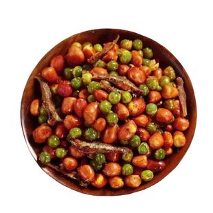 香酥小鱼干花生米下酒菜开袋即食商用虾小包装网红零食香麻辣青豆