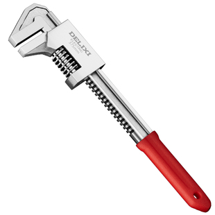 德力西电气活动扳手大开口f型扳手多功能活口管子钳万用管钳工具