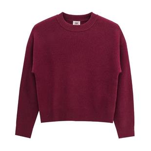 【专柜同款】鹿王纯山羊绒衫女士100多色新款圆领保暖针织套头衫