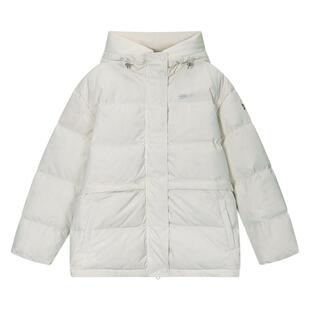 ANNA SUI安娜苏运动 Master 90白鹅绒收腰连帽中长羽绒服女轻