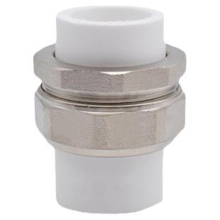 ppr双头热熔铜活接ppr活接ppr水管接头管件配不锈钢活结4分6分1寸