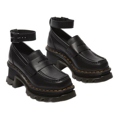 Dr.Martens马丁博士Corran Loafer女复古搭扣增高厚底皮鞋乐福鞋