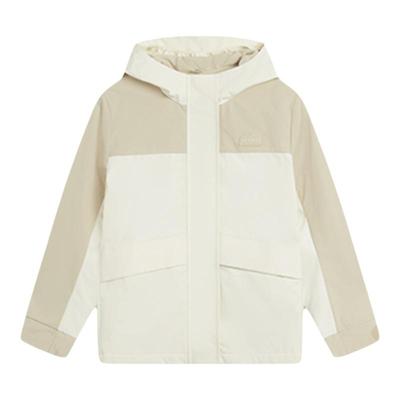 李宁女孩羽绒服三合一外套风衣