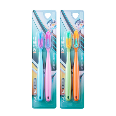 儿童牙刷长头软毛可爱多巴胺色3-6到12岁换牙期宝宝小孩学生专用