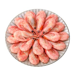 北极虾甜虾头籽特大新鲜带籽大号整箱冰虾3斤海鲜水产包邮