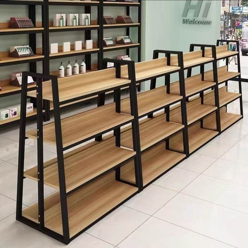 精品中岛柜超市货架展示架商场置物架多功能鞋店架陈列柜