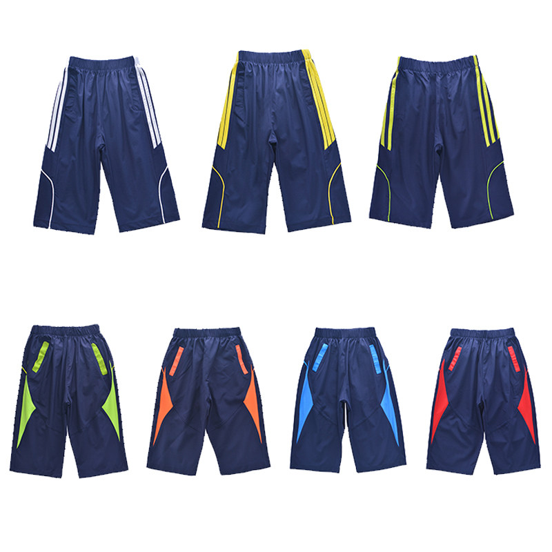 夏季七分裤小学生藏青色校服裤
