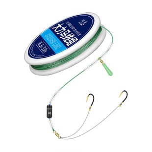 大力马线主线组鱼钩套装黑坑PE鱼线大物渔具用品大全子线双钩原丝