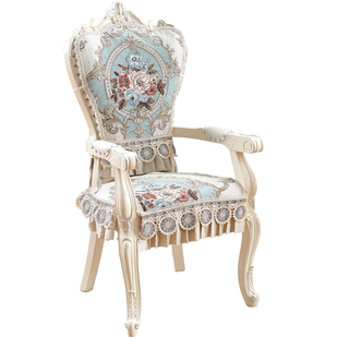 欧式扶手椅专用布艺坐垫椅套奢华高档餐椅垫套装公主椅专用大款垫