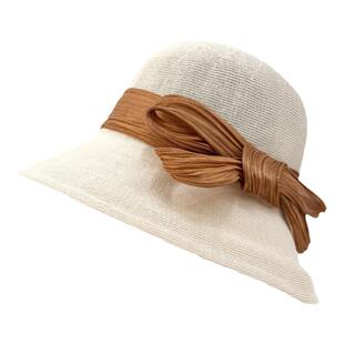 日本和纸帽子女夏真丝麻渔夫帽防紫外线盆帽2025新款优雅防晒帽子