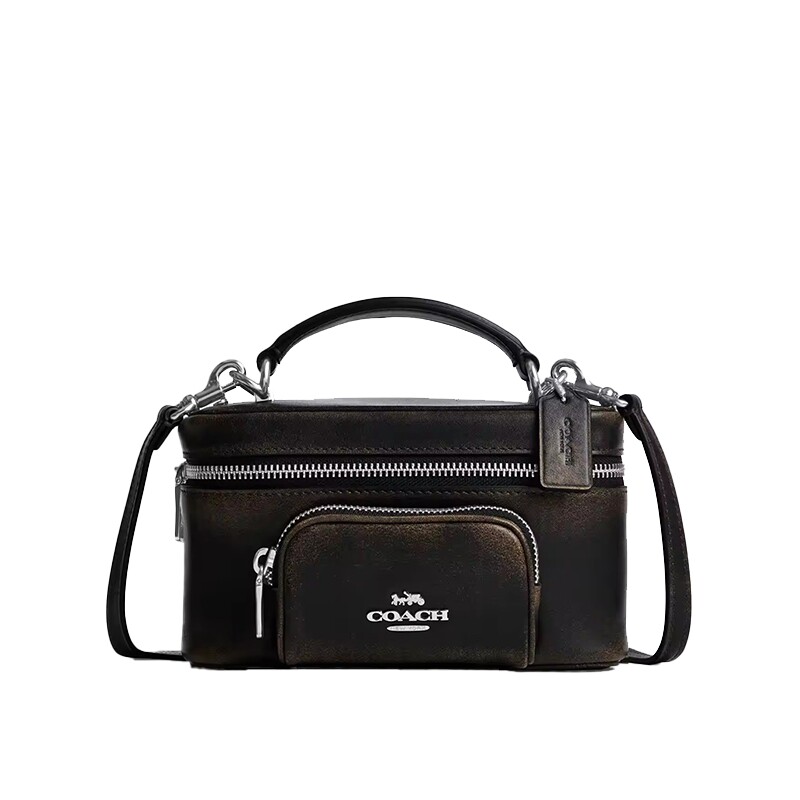 COACH/蔻驰官方奥莱款 RAINER女士皮革单肩斜挎手提包盒子包CEO25