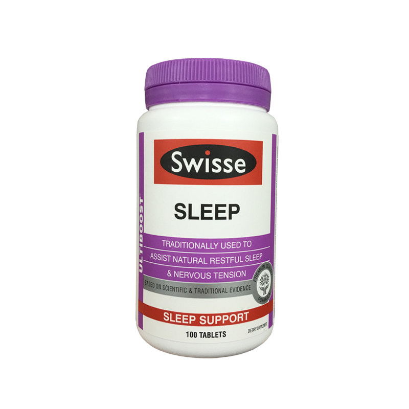 澳洲Swisse睡眠片100片斯维诗成人缓解压力草本植物不含褪黑素