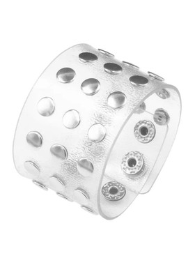 银色闪亮百搭透明朋克风饰品手环