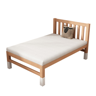 榉木宝宝婴儿拼接床加宽床边大人可睡实木儿童侧边床飘窗单人小床