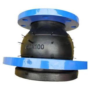 法兰式同心异径橡胶软连接可曲挠偏心异径大小头转换DN150 65 100