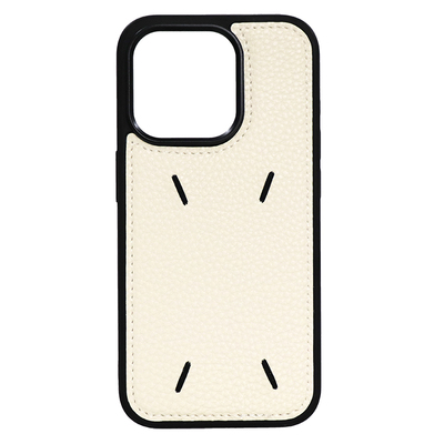 质感高级简约风象牙白色皮质软壳