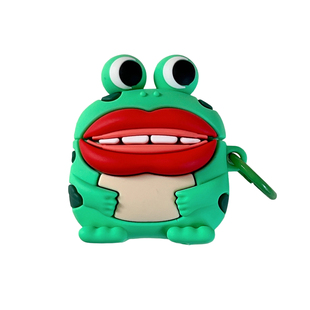 丑萌搞怪香肠嘴青蛙适用airpodspro3蓝牙保护套苹果airpods3/4耳机壳硅胶立体pro一二代软壳防摔苹果4代pro3