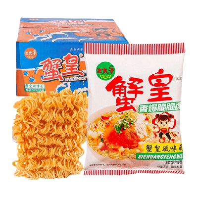 三太子蟹黄干脆面28g×16袋×1组