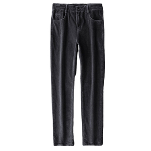 皮尔卡丹2026新款灯芯绒休闲裤男高端弹力修身直筒春秋厚款长裤子